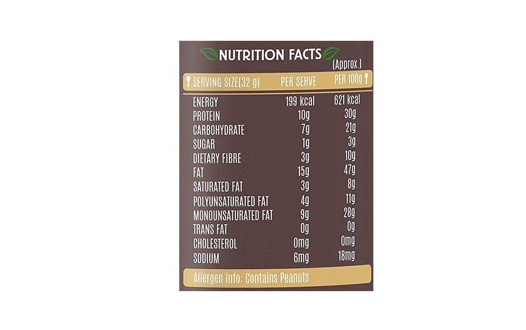 Alpino Unsweetened Peanut Butter Natural Smooth   Plastic Jar  400 grams